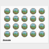 Interlaken Zwitserland Ronde Sticker (Vel)