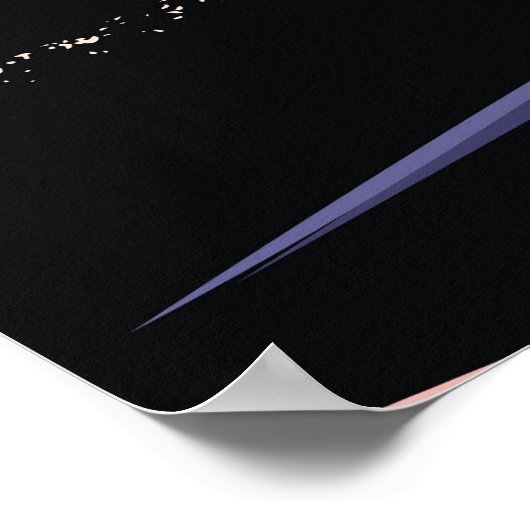 Interlaken Zwitserland Ski reisposter. Poster (Hoek)