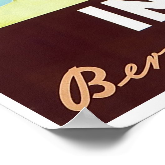 Interlaken,Zwitserland,Ski Travel Poster (Hoek)