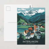 Interlaken Zwitserland Stylist Briefkaart (Voorkant / Achterkant)
