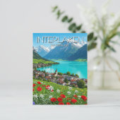 Interlaken Zwitserland Travel Springtime Briefkaart (Staand voorkant)