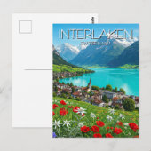 Interlaken Zwitserland Travel Springtime Briefkaart (Voorkant / Achterkant)