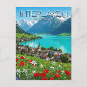 Interlaken Zwitserland Travel Springtime Briefkaart (Voorkant)