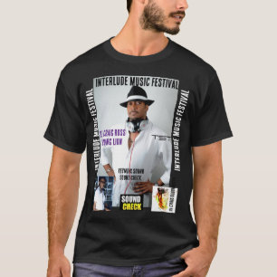 INTERLLUDE MUSIC FESTIVAL Basic T-shirt met donker
