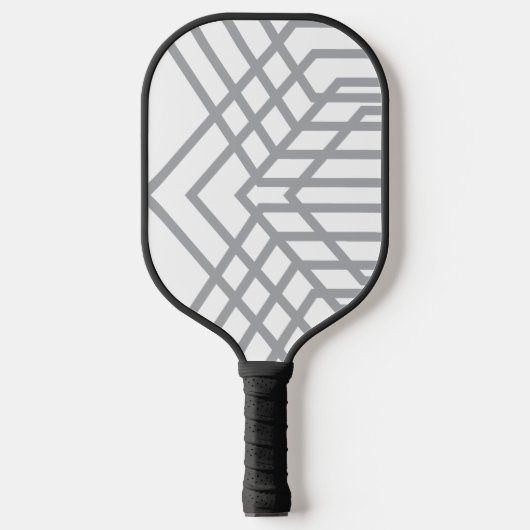 Interlock – IJzer Zilver Pickleball Paddle (Voorkant)