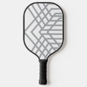 Interlock – IJzer Zilver Pickleball Paddle (Achterkant)