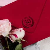 Interlocked Hearts Krans 50e bruiloft Jubileum Zelfinktende Stempel