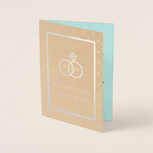 Interlocked Rings - Folded Wedding Uitnodiging