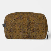 "Interlocking Brown Faux Leather" Dopp Bag Toilettasje (Voorkant)