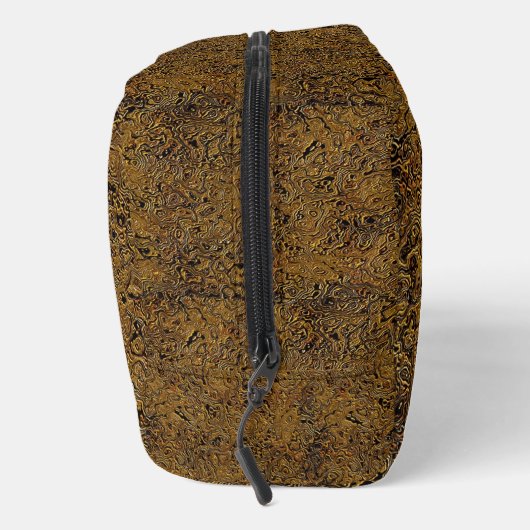 "Interlocking Brown Faux Leather" Dopp Bag Toilettasje (Rechts)