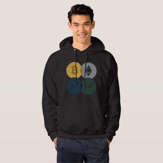 Interlocking Crypto Circles Trader Hoodie (Voorkant volledig)