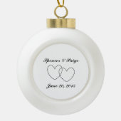 "Interlocking Hearts" Ball Ornament (Voorkant)