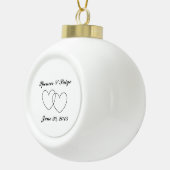 "Interlocking Hearts" Ball Ornament (Rechts)