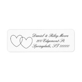 "Interlocking Hearts" Labels