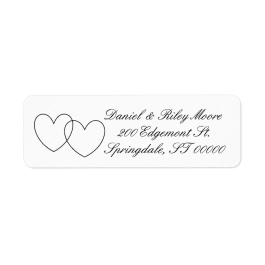 "Interlocking Hearts" Labels (Voorkant)