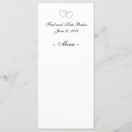"Interlocking Hearts" Menu Kaarten