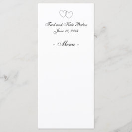 "Interlocking Hearts" Menu Kaarten