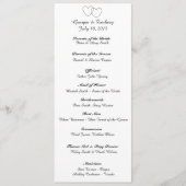 "Interlocking Hearts" Wedding Program Programmakaart (Voorkant)