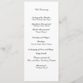 "Interlocking Hearts" Wedding Program Programmakaart (Achterkant)