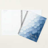 Interlocking Hexagon Pattern | Subtle Embossed Planner (Display)