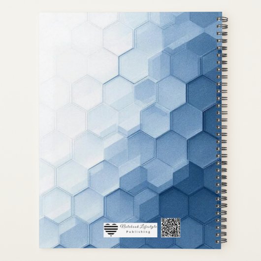 Interlocking Hexagon Pattern | Subtle Embossed Planner (Achterkant)
