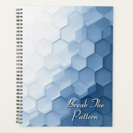 Interlocking Hexagon Pattern | Subtle Embossed Planner