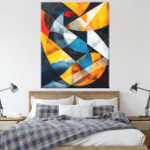 Interlocking Horizons of Light Canvas Afdruk (Insitu (Slaapkamer))