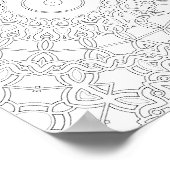 Interlocking Loopwork Coloring Page Pattern Art Poster (Hoek)