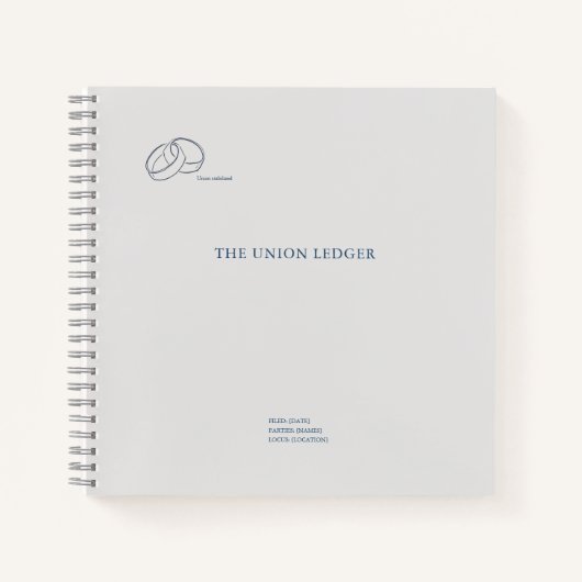 Interlocking Rings- Minimalist Union Notitieboek (Voorkant)