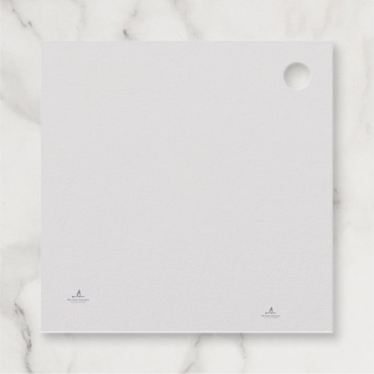 Interlocking Rings- Minimalist Wedding Bedankjes Labels (Achterkant)