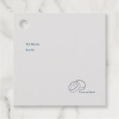 Interlocking Rings- Minimalist Wedding Bedankjes Labels (Voorkant)