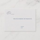 Interlocking Rings- Minimalist Wedding Enclosure Informatiekaartje (Voorkant)