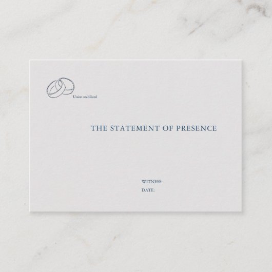 Interlocking Rings- Minimalist Wedding Enclosure Informatiekaartje (Voorkant)