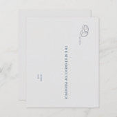 Interlocking Rings- Minimalist Wedding Notecards  (Voorkant / Achterkant)