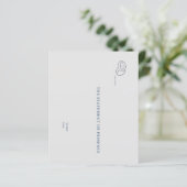 Interlocking Rings- Minimalist Wedding Notecards  (Staand voorkant)
