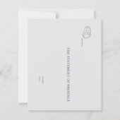 Interlocking Rings- Minimalist Wedding Notecards  (Voorkant)