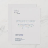 Interlocking Rings- Union Response Card RSVP Kaartje (Voorkant / Achterkant)