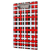 Interlocking Stripes Black White Red Klembord (Links)