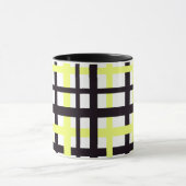Interlocking Stripes Black White Yellow Mok (Midden)