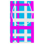 Interlocking Stripes White Pink Light Blue Klein Cadeauzakje (Achterkant)