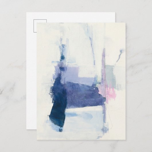 Interlude | Abstract in blauw Briefkaart (Voorkant / Achterkant)