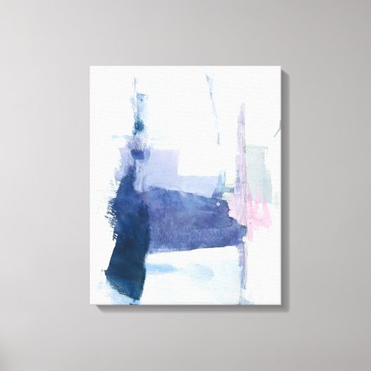 Interlude | Abstract in blauw Canvas Afdruk (Voorkant)