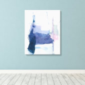 Interlude | Abstract in blauw Canvas Afdruk (Insitu (Houten vloer))