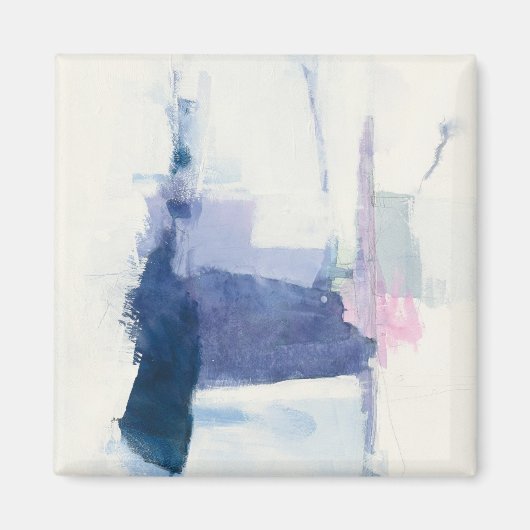 Interlude | Abstract in blauw Magneet (Voorkant)