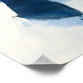 Interlude | Abstract in blauw Poster (Hoek)