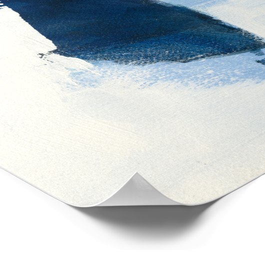 Interlude | Abstract in blauw Poster (Hoek)