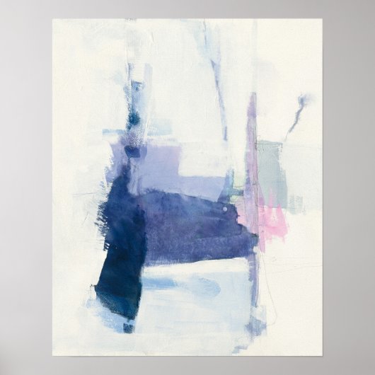 Interlude | Abstract in blauw Poster (Voorkant)