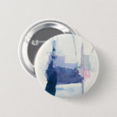 Interlude | Abstract in blauw Ronde Button 5,7 Cm (Voorkant /achterkant)