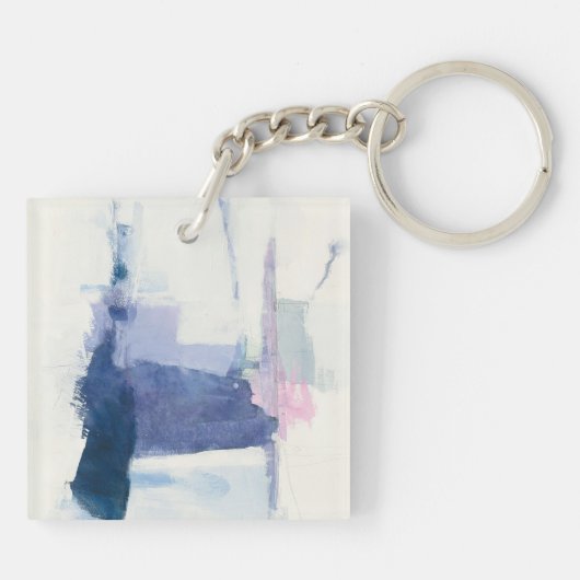 Interlude | Abstract in blauw Sleutelhanger (Achterkant)