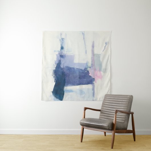 Interlude | Abstract in blauw Wandkleed (In Situ (horizontaal))